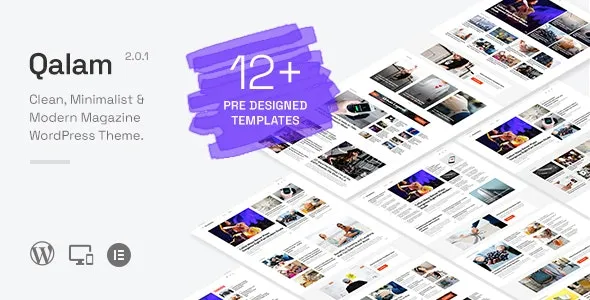 Qalam - NewsPaper and Magazine WordPress Theme