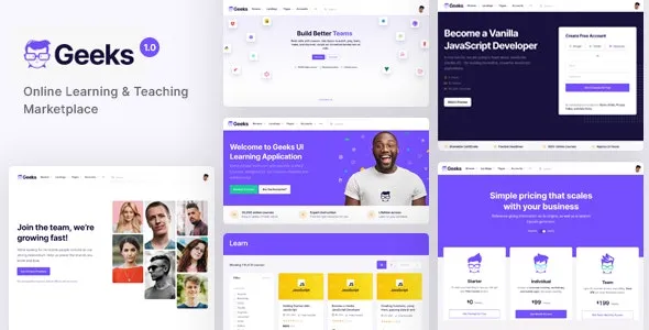 Geeks - Online Learning Marketplace WordPress Theme