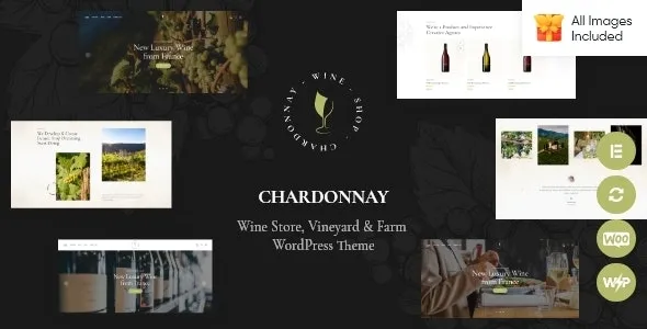 Chardonnay - Wine Store & Vineyard WordPress Theme