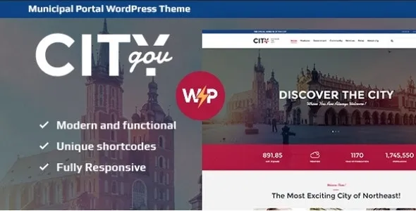 City Government & Municipal Portal Political WordPress Theme