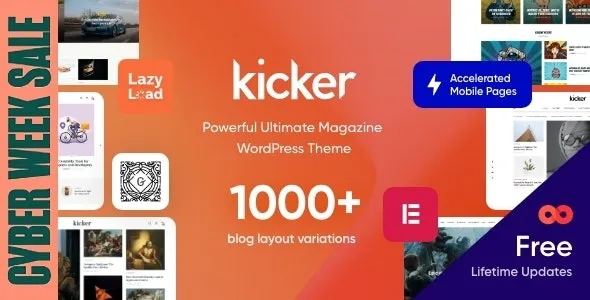 Kicker - Multipurpose Blog Magazine WordPress Theme + Gutenberg