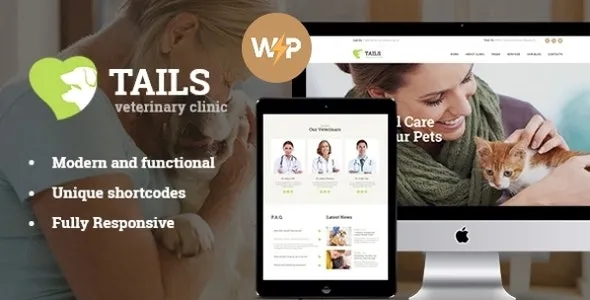 Tails | Veterinary Clinic, Pet Care & Animal WordPress Theme + Shop