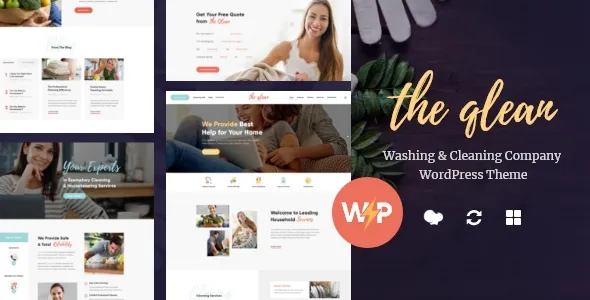 The Qlean | Housekeeping: Washing & Cleaning Company WordPress Theme