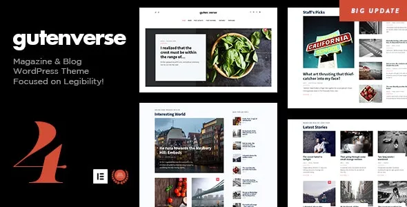 GutenVerse - Magazine and Blog Theme