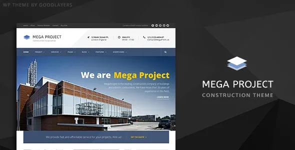 Mega Project - Construction WordPress