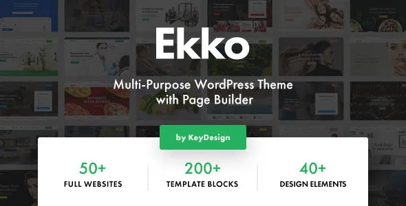 Ekko - Multi-Purpose WordPress Theme with Page Builder