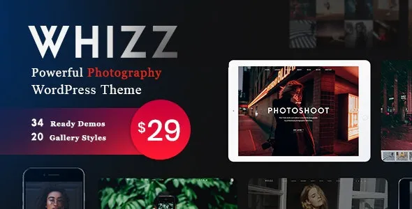 Whizz Photography WordPress