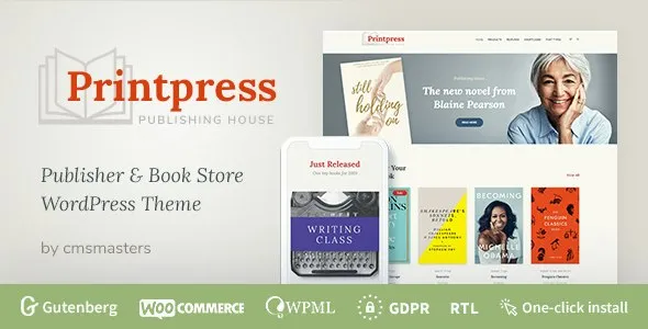 Printpress - Book Publishing WordPress Theme