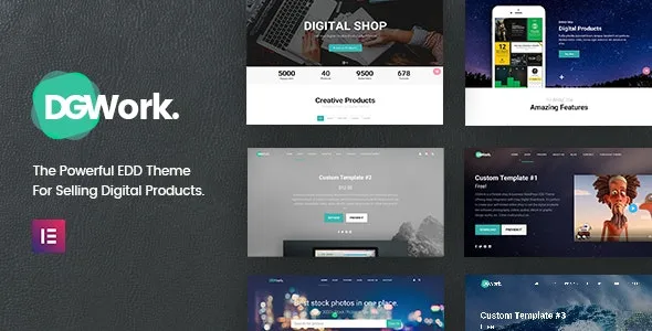 DGWork - Responsive Digital Shop & Market Easy Digital Downloads Theme