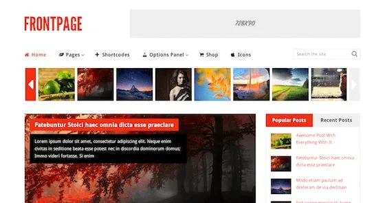 Frontpage WordPress Theme - MyThemeShop