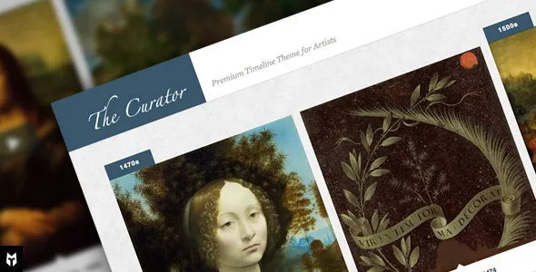 The Curator: Premier WP Timeline Theme for Artists | Art