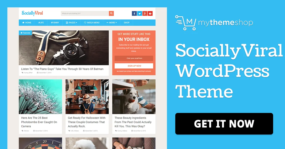 SociallyViral - Viral WordPress BlogTheme