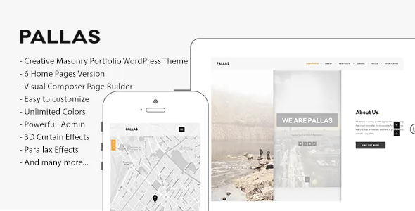 Pallas - Creative Multi-Purpose WordPress Theme