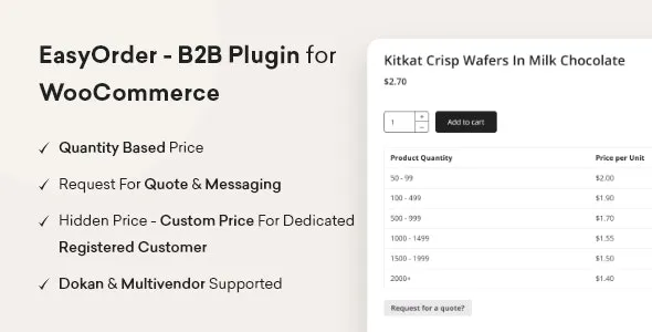 EasyOrder - B2B Plugin for WooCommerce