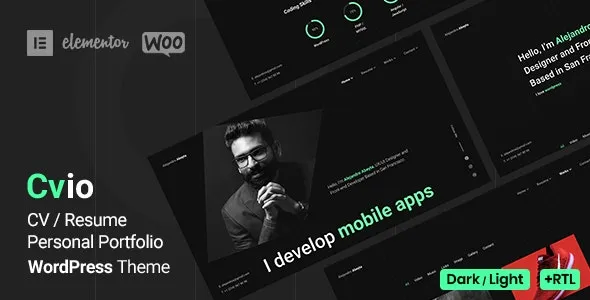 Cvio - Personal Portfolio WordPress Theme