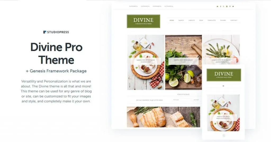 StudioPress Divine Pro Genesis WordPress Theme