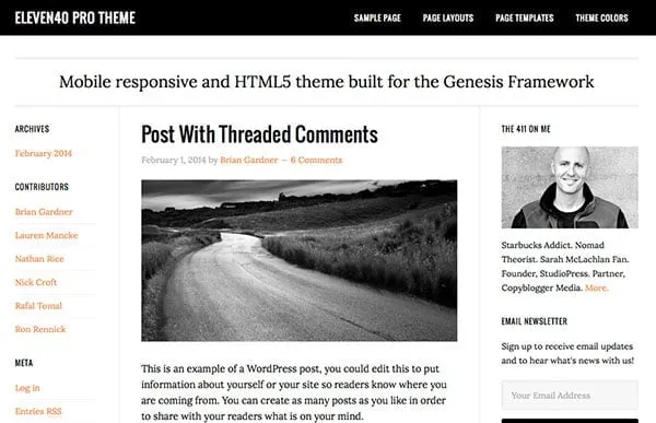 eleven40 Pro Genesis WordPress Theme - StudioPress