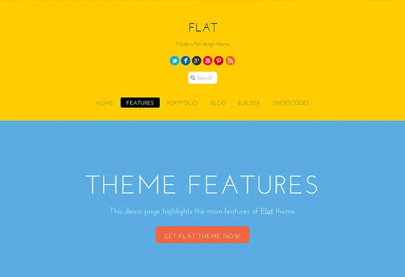 Flat WordPress Theme