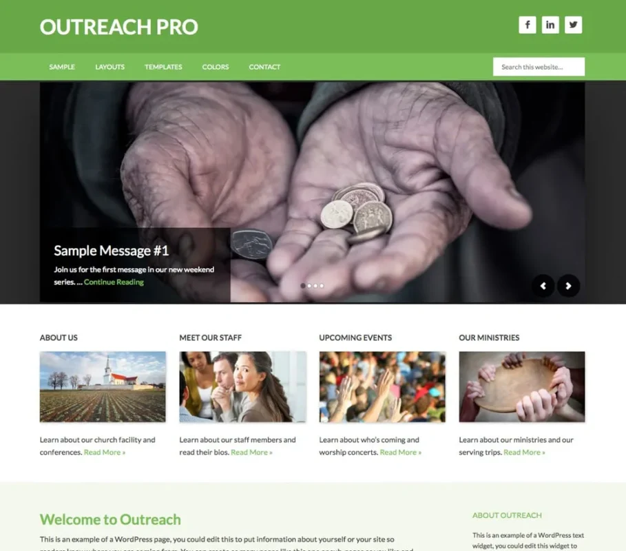 Outreach Pro Genesis WordPress Theme - StudioPress