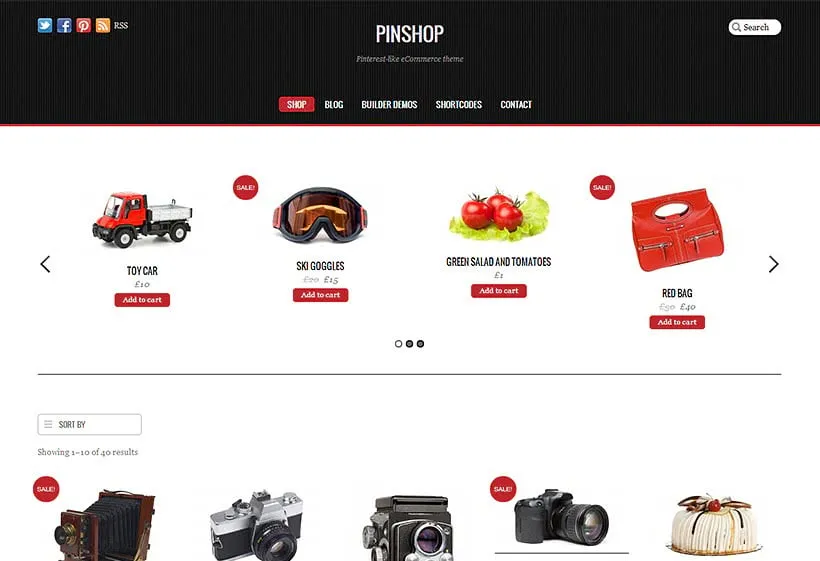 Pinshop - Pinboard and WooCommerce Theme by Themify