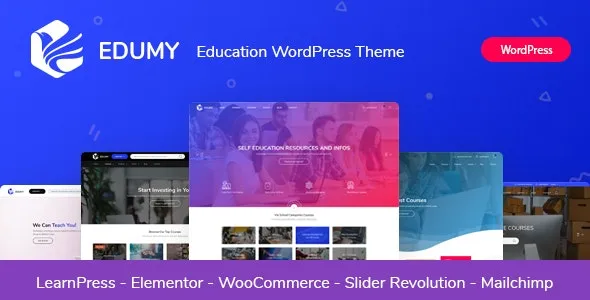 Edumy - LMS Online Education Course WordPress Theme