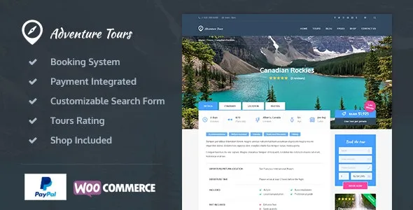 Adventure Tours - WordPress Tour/Travel Theme