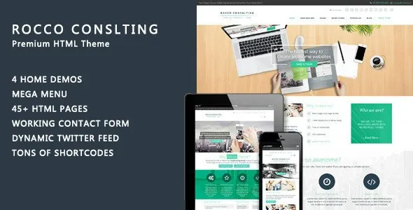 Rocco Flat WordPress Theme | Business