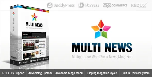 Multinews | Magazine WordPress Theme | News / Editorial