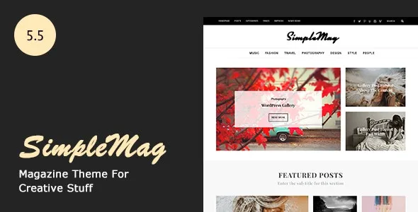 SimpleMag - Magazine theme for creative stuff