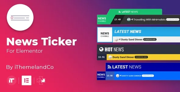 News Ticker For Elementor