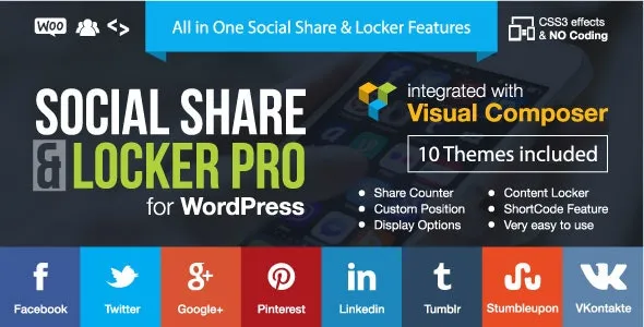 Social Share & Locker Pro Wordpress Plugin