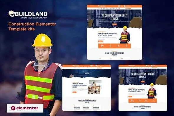 Buildland - Construction Business Elementor Template Kit