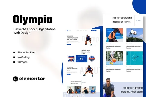 Olympia - Basketball Sport Organization Template Kits