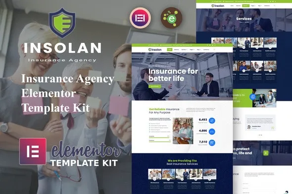 Insolan - Insurance Agency Elementor Template Kit