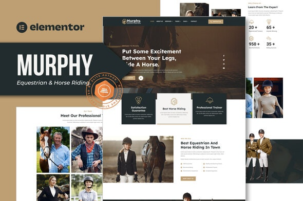 Murphy - Equestrian & Horse Riding Elementor Template Kit