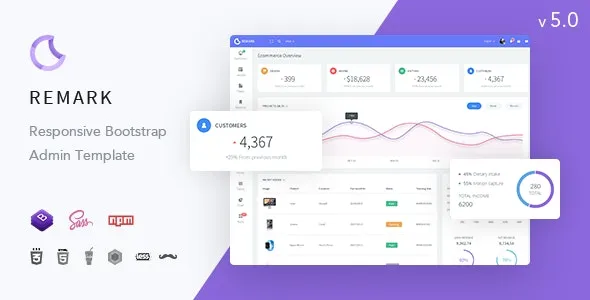 Remark - Responsive Bootstrap 4 Admin Template Admin Templates