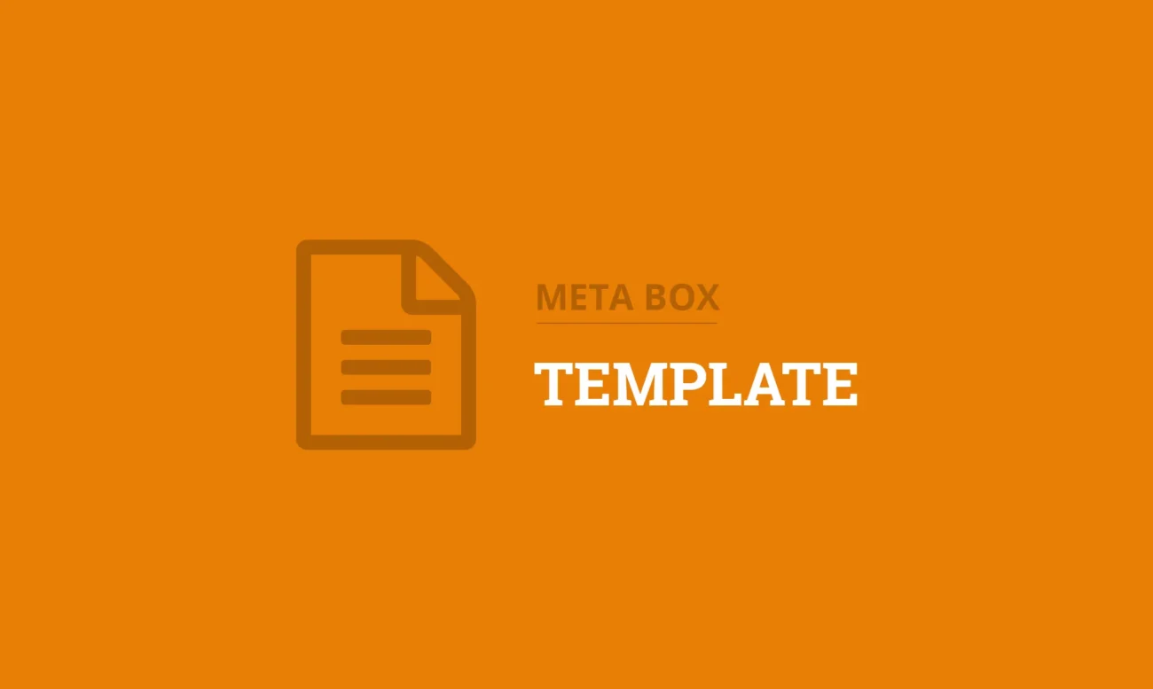 Meta Box Template