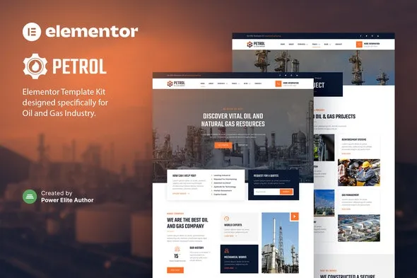 Petrol – Oil & Gas Industry Elementor Template Kit