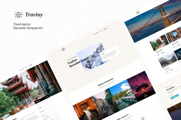 Traviny | Travel Agency Elementor Template Kit | Travel & Accomodation