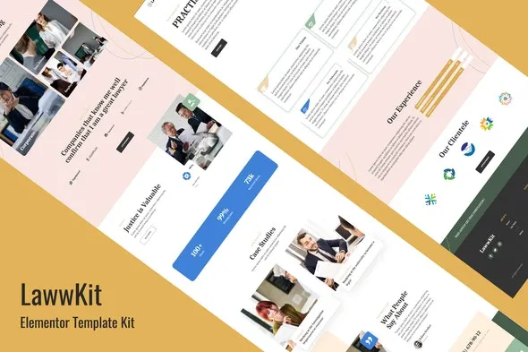 Lawwkit - Legal Practice Elementor Template Kit