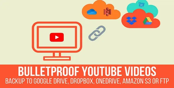 Bulletproof YouTube Videos - Backup to Google Drive, Dropbox, OneDrive, Amazon S3, FTP