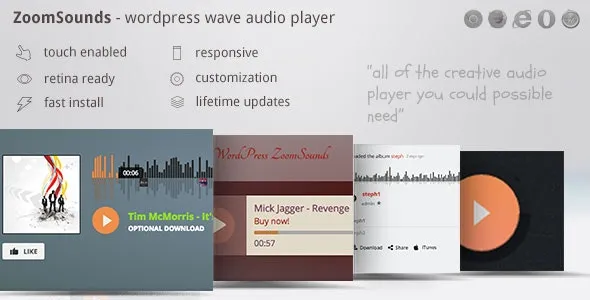 ZoomSounds - WordPress Wave Audio Player with Playlist