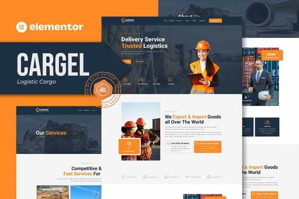 Cargel - Logistic Cargo Elementor Template Kit