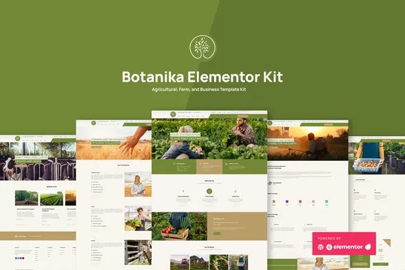 Botanika Agricultural Farm & Business Elementor Template Kit