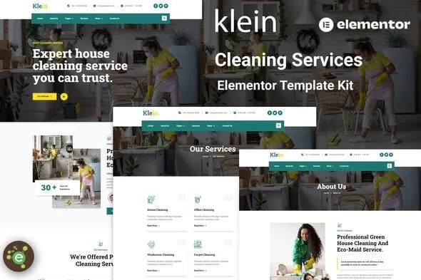 Klein - Cleaning Services Elementor Template Kit