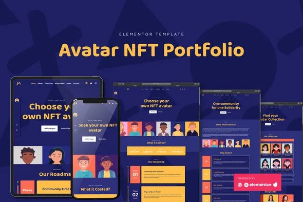 Avatar - NFT Portfolio Elementor Template Kit