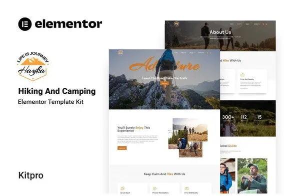 Hayka - Hiking & Camping Elementor Template Kit