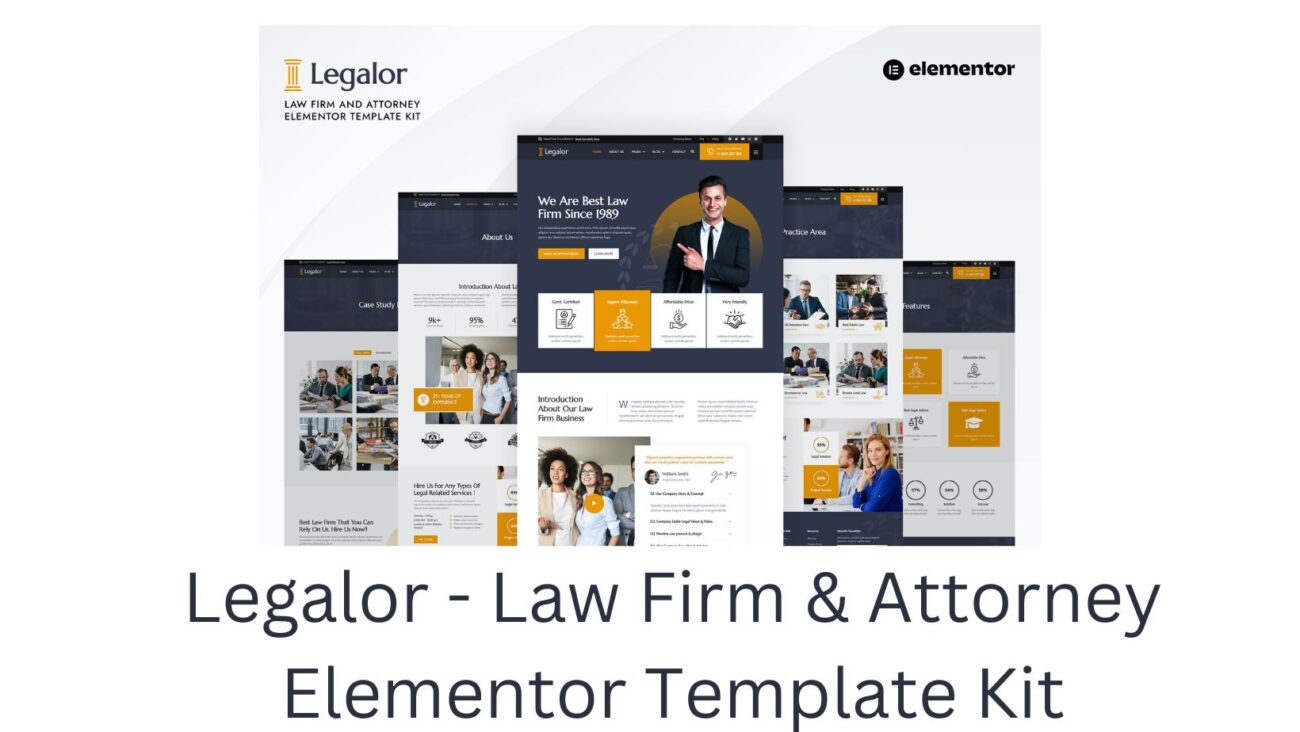 Legalor - Law Firm & Attorney Elementor Template Kit