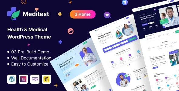 Meditest - Health Medical & Hospital WordPress Theme