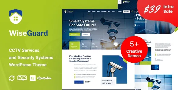 WiseGuard - CCTV and Security Systems WordPress Theme